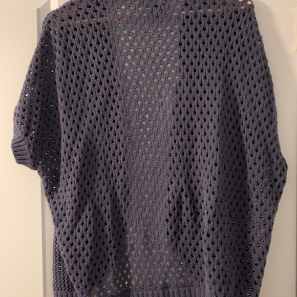 Cynthia Rowley Dark Blue Knit Cardigan, Size M - Picture 5 of 7